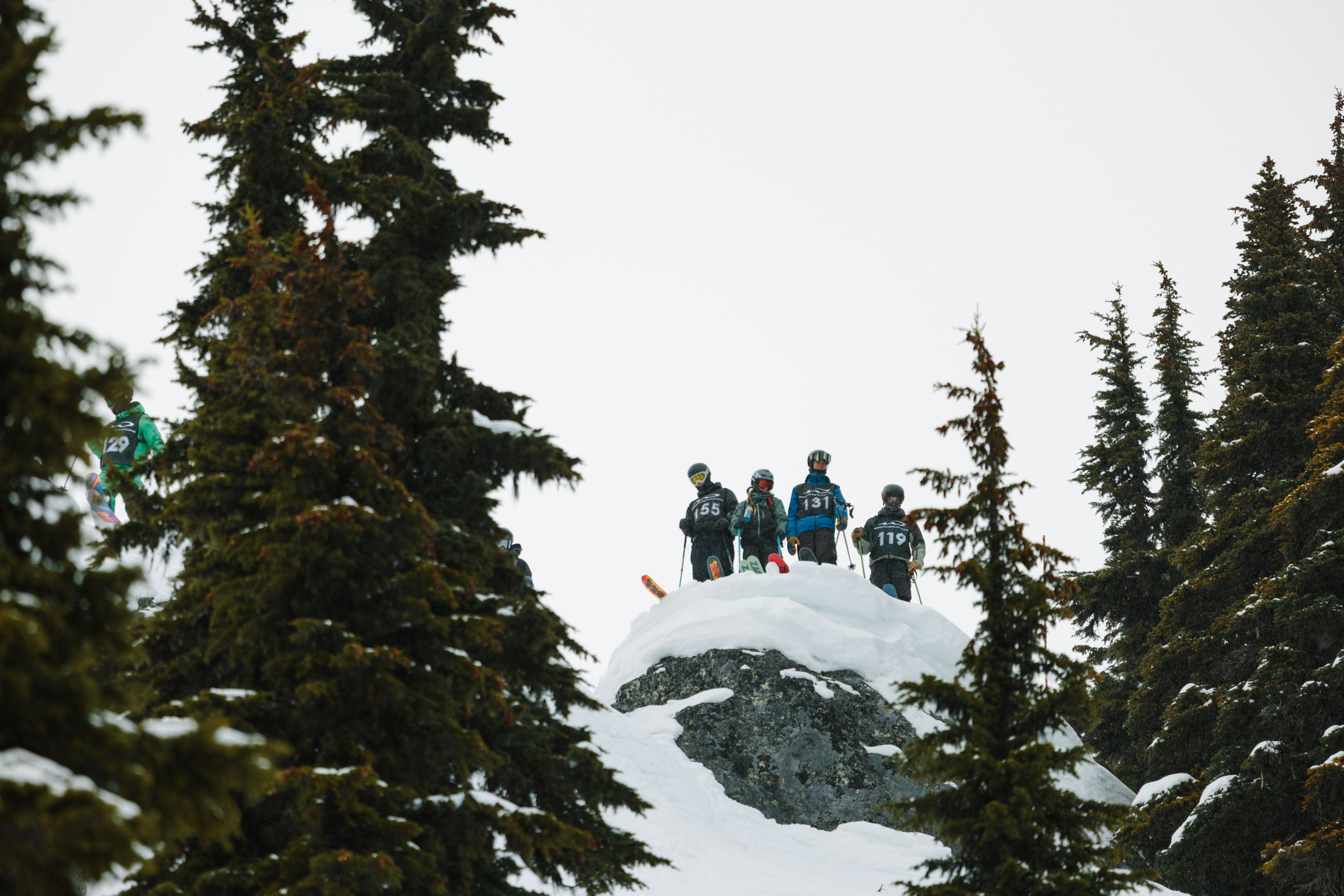 Coach Syd in inspection with Payne, Porter, and Ashe